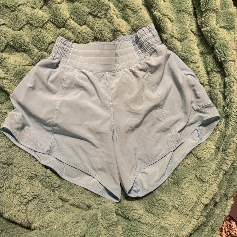 lululemon athletica Light Blue HR Hotty Hot Shorts